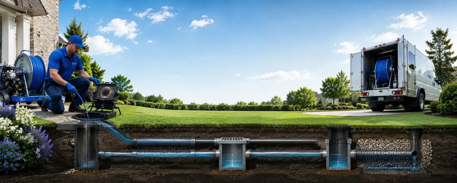 Outdoor drain cleaning information for Parkhill, PA